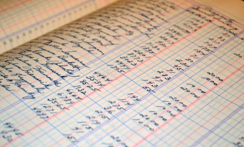 numbers listed for record summaries
